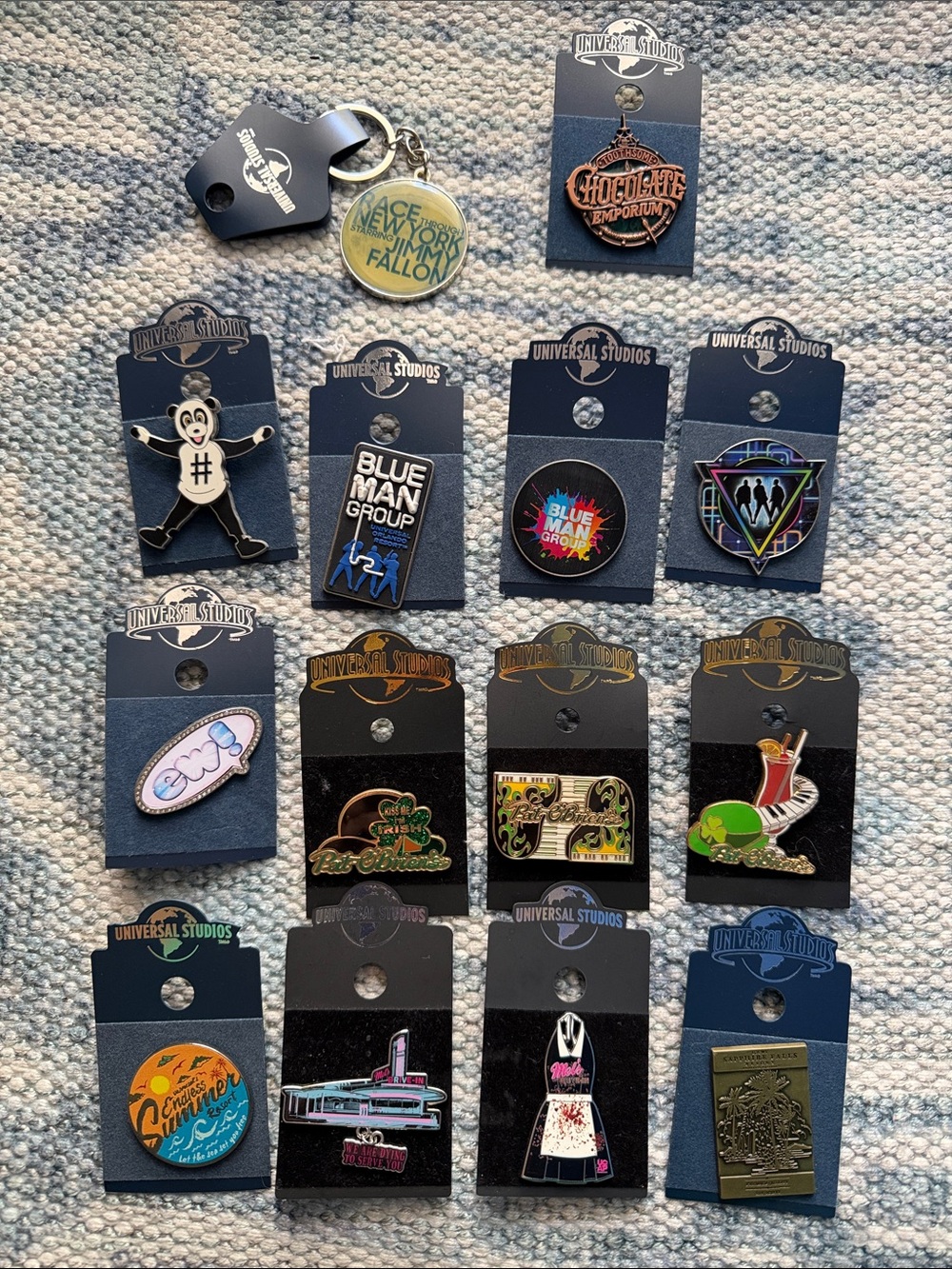 Universal Studios Enamel Pins - Set of 13
